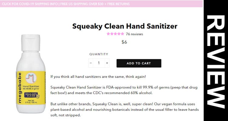 Megababe Hand Sanitizer Website Reviews