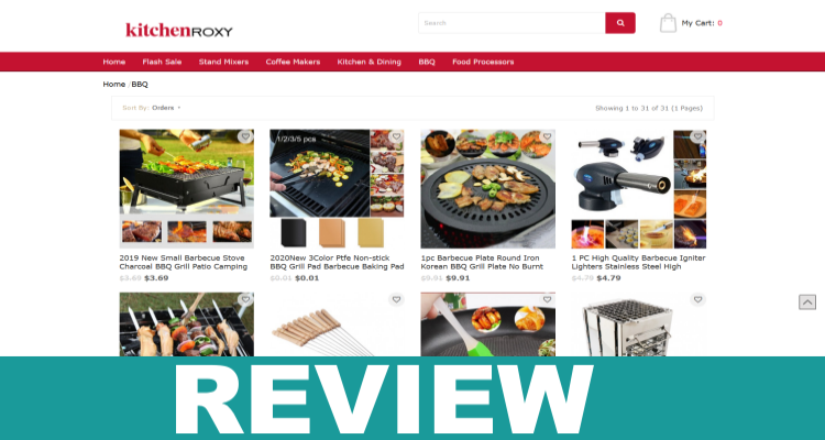 Kitchen roxy Website Review