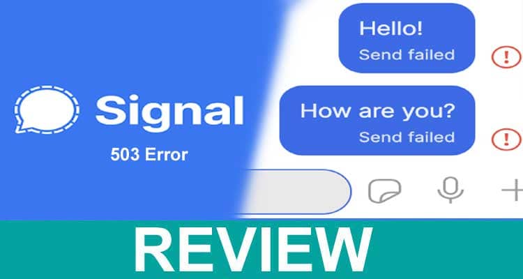 Signal 503 Error 2021.