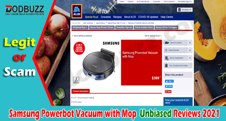 Samsung Powerbot Vacuum with Mop Reviews {June} Useful