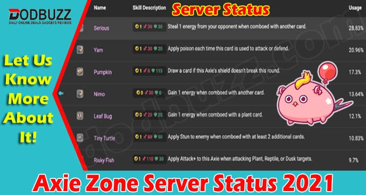 Latest News Axie Zone Server Status
