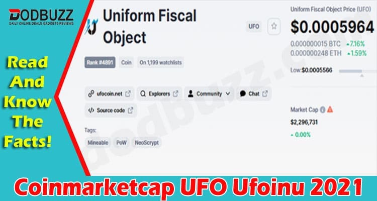 Coinmarketcap UFO Ufoinu 2021
