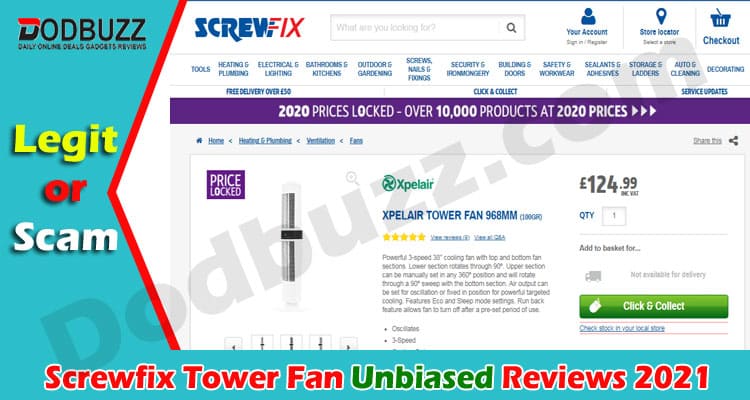 Screwfix Tower Fan Online Product Reviews