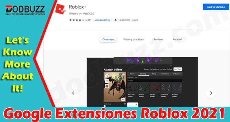 Google Extensiones Roblox 2021