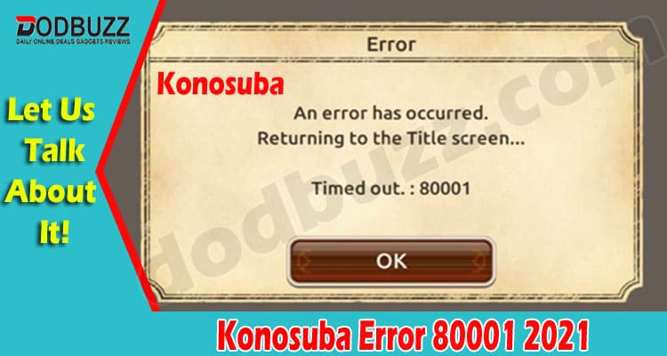 How to Solution Konosuba Error 80001