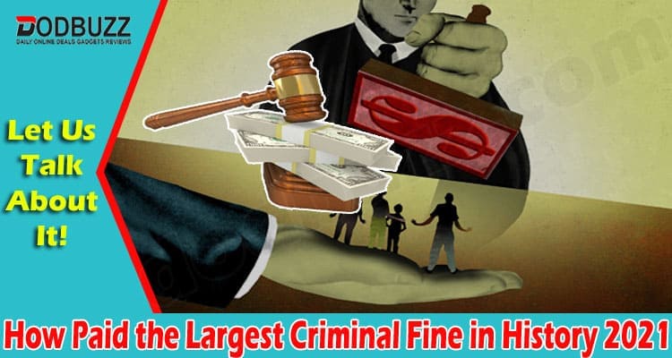 Latest News Paid the Largest Criminal Fine in History