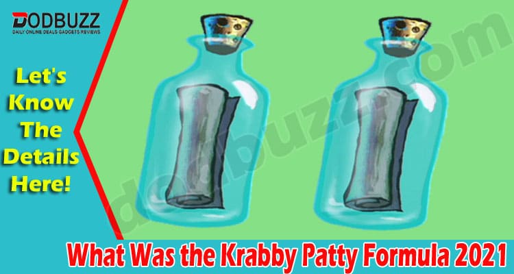What Was the Krabby Patty Formula (Aug) Check Ingredient