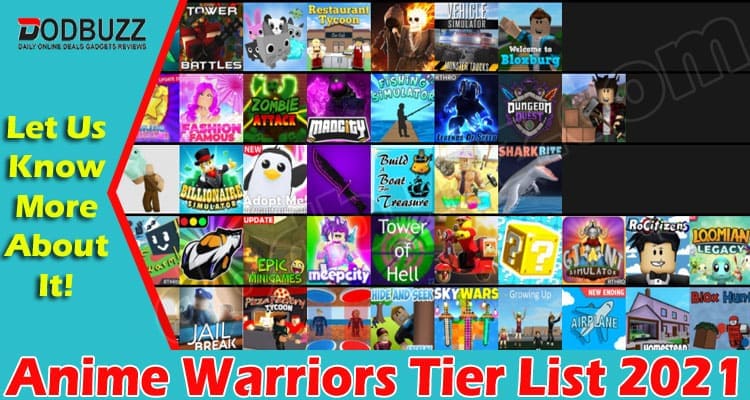 latest news Anime Warriors Tier List