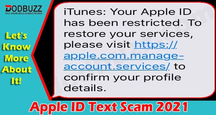 Latest News Apple ID Text Scam