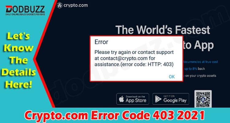Latest News Crypto.com Error Code 403