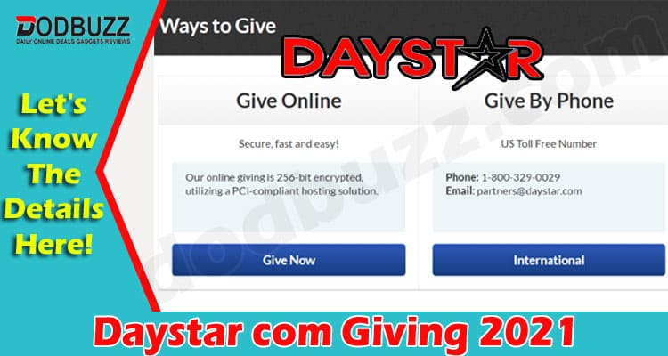 Latest News Daystar com Giving