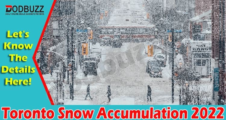 Latest News Toronto Snow Accumulation