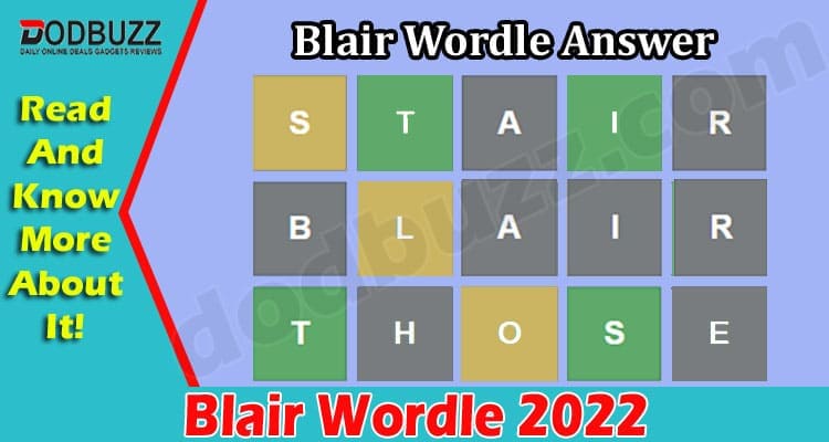 Gaming Tips Blair Wordle