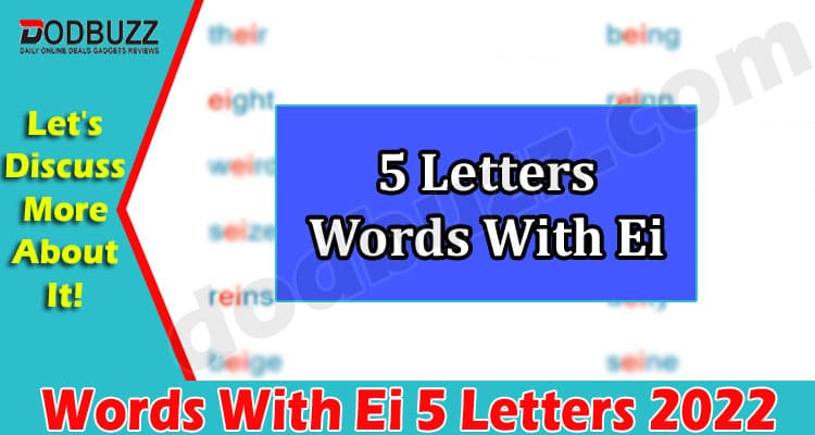 Gaming Tips Words With Ei 5 Letters