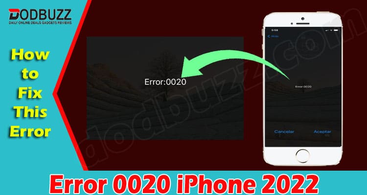Latest News Error 0020 iPhone