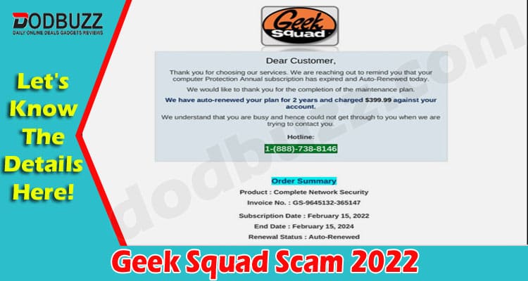 Latest News Geek Squad Scam