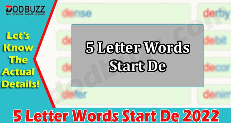 Gaming Tips 5 Letter Words Start De