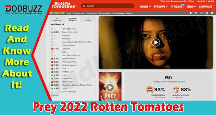 Latest News Prey 2022 Rotten Tomatoes