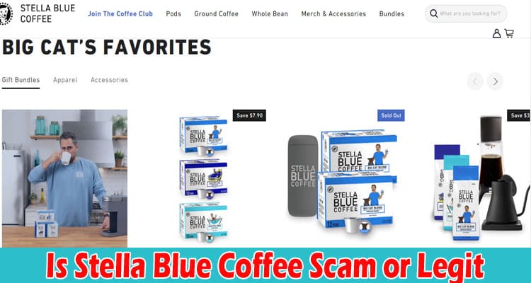 Stella Blue Coffee Online Website Reviews